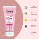 Ceramide Glow Rice Radiance Combo For Korean Glass Skin, Set of 4 - Face Wash, Face Toner, Face Scrub, Peel off Mask - Image 6