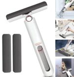 Mini Mop for Kitchen, Floor, Glass, Car & More - 2 Sponges, Self Squeeze, Strong Absorbent, Wet & Dry Use, Multicolour, ABS & Sponge Material, Wet and Dry USE