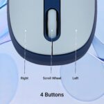 ZEBRONICS Groot Wireless Mouse, Dual Mode (2.4GHz + BT), Upto 1600 DPI, Silent Operation, 3 Buttons, Comfortable & Ergonomic, for Mac | Laptop | Computer, with 2 Years Warranty (Blue) - Image 5