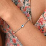 Clara 925 Pure Silver Evil Eye Chain Bracelet, Adjustable, Anti Tarnish Gift for Women and Girls - Image 7