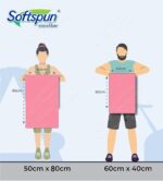 SOFTSPUN Microfiber Cloth for Car 1400 GSM 40x60 cms 1 Pc Aqua Blue/Grey | Twisted Loop Super Absorbent Towel - Edgeless Design with Plush Pile and Lint Free Cloth for Drying and Detailing. - Image 7