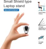 Portable Invisible Foldable Laptop Stand Aluminum Ergonomic Notebook Riser with Anti-Slip Cooling Pad Grip for MacBook, HP, Dell & All Laptops - Image 7