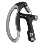 Boldfit Electronic Adjustable Hand Grip Strengthener, Hand Gripper With Counter for Men & Women, Gym Workout Hand Exercise Equipment, Forearm Exercise, Finger Exercise Power Gripper - Grey - 100kg