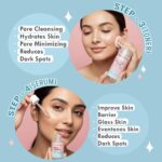 Glamveda Korean 7 Step Skincare Kit for Women | Rice & Ceramide Routine | Gift Box | Skin Brightening, Anti-Ageing | Face Wash + Toner + Moisturizer + Serum + Mask + Sunscreen+ Under Eye Cream - Image 4