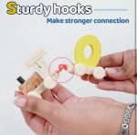 Wooden Number Train Educational Toy, 0-9 Digits Learning, Colourful Blocks, Pull-Along Design Number Train Set - Image 7