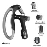 Boldfit Electronic Adjustable Hand Grip Strengthener, Hand Gripper With Counter for Men & Women, Gym Workout Hand Exercise Equipment, Forearm Exercise, Finger Exercise Power Gripper - Grey - 100kg - Image 6
