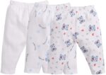 Baby GO Baby Boys & Girls Cotton Pajama Pants Pack of 3 | Soft Breathable Elastic Waist Printed Lounge Pants for Newborn Infants | Comfortable Nightwear Bottom Set
