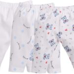 Baby GO Baby Boys & Girls Cotton Pajama Pants Pack of 3 | Soft Breathable Elastic Waist Printed Lounge Pants for Newborn Infants | Comfortable Nightwear Bottom Set
