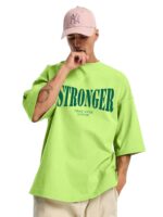 LEOTUDE Men's Cotton Oversized Fit T-Shirt