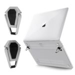 Portable Invisible Foldable Laptop Stand Aluminum Ergonomic Notebook Riser with Anti-Slip Cooling Pad Grip for MacBook, HP, Dell & All Laptops