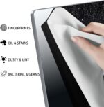 Meyaar Screen Keyboard Imprint Protection Microfiber Liner and Cleaning Cloth, Compatible with MacBook Pro 14", 13" and MacBook Air 13 inch & 15 inch laptops (Pack of 2, for 13"/14"/15" MacBook) - Image 2