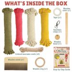 Kalakaram Macrame Kit for Beginners | DIY Art & Craft Kit for Kids, Teens & Adults | DIY Embroidery Activity Craft Set | Learn Knotting, Wall Hanging, Keychain & Handmade Décor | Birthday Gift for Girls, Boys, Kids Ages 10+ | Screen-Free Hobby Kit - Image 3