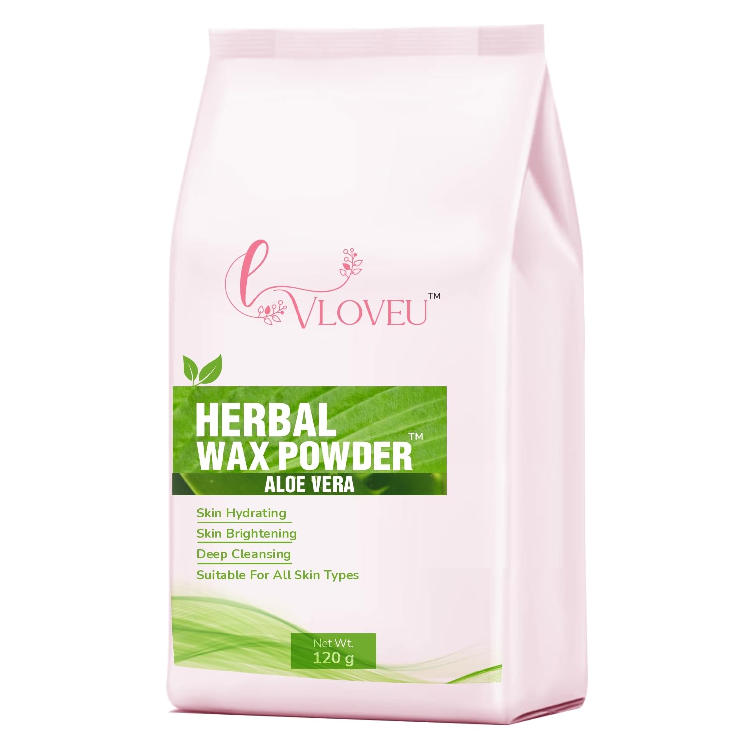 615GcyEeHDL._SL1500_.jpg VLOVEU Wax Powder for Hair Removal for Women - 120 gm (Pack of 1) | Hair Removal Powder with Aloevera | Painless Herbal Wax Powder, All Skin Types Hands, Legs, Underarms, Bikini & Intimate Area - Image 1