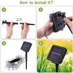 XERGY 30Led'S Crystal Globe Solar String Lights Outdoor, Waterproof Solar Outdoor Lights with 8 Lighting Modes, Solar Globe Lights for Garden Tree Patio Party Christmas (Warm White), 6.35 Meter - Image 4