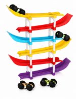 6-Level Car Ramp Racer Toy with 4 Mini Cars for Kids | Rolling Track Racing Toy for Toddlers Age 2-7 Years | Educational Car Slide | Birthday Gift for Boys & Girls | Colorful Racing Ramp Set