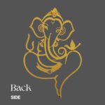 Shopeum Metal Ganesha Wall Hanging, 12inch Golden Wall Art Sculpture, Religious Home Decor (30x19cm) - Image 7