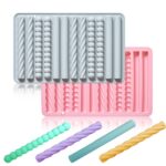Long Strips Mold 12 Line Bar Cheese Stick Molds Edible Lace Mould Vintage Cake Border Decoration Frame Birthday Wedding DIY Craft Decor Candy Chocolate Surgarpaste Gumpaste Tool (PACK OF 1)