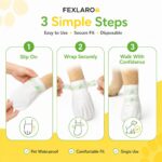 40 Pcs Disposable Dog Shoes, Waterproof Pet Paw Protector Boots with Adhesive Tape, Outdoor Walking Foot Covers for Small Medium Dogs & Cats, 7.5-17.5kg - Image 5