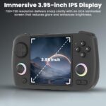 an-bernic RG CubeXX Handheld Gaming Console for Boys 7-14, 3.95'' IPS Display 64GB Preloaded Retro Video Game, 3200mAh Battery, 30+ Emulators, WiFi, Bluetooth, TV-Out, Type-C, RGB Lighting (White) - Image 4