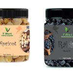 Apricot 100g & Black Raisin 500g Combo Pack - Healthy Dried Fruit, Natural Sweetener, Energy Booster, Gourmet Grocery