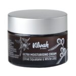Vilvah Ultra Moisturising Cream for Face | Lightweight, Non-Greasy Moisturiser | Hydration & Skin Barrier Repair| With Olive Squalane, White Lily & Goji Berry | For All Indian Skin Types | 50g