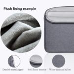 Dynotrek Dilus 15.6 inch Laptop Sleeve Case Pouch, with Double Handle Shockproof Protective Cover, Accessory Pocket, Briefcase Carrying Computer Hand Bag, HP, ASUS, Dell, Lenovo, Acer -Grey | Shockproof - Image 7