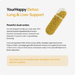 YourHappyLife Liver and lung Detox Supplement for Men & Women | 500mg Milk Thistle & NAC 500mg | Fatty Liver Support with Dandelion & Beetroot | Lung Care with Cordyceps & Licorice | 60 Veg Capsules - Image 3
