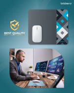 ARTBRIZ® Brizberry Pro-X1 Mouse Pad, Optimised for Speed and Precision, Premium Anti Skid Rubber Base, for Office Desktop Laptop PC Mac, 240mm x 210mm x 3mm (111S - Pack of 1) - Image 7