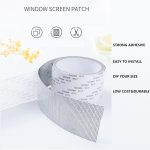 DARNEX Mosquito net Patch Repair Tape, Window Screen Repair Tap, Strong Adhesive & Waterproof Window Mosquito net Covering Mesh Tape for Door Tears Holes Screen Patch Repair (Pack of 1) - Image 2