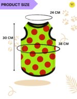 YellowCult Cotton Cute Dog T-Shirt Clothes, Summer Sweatshirts Sporty Pet Random Design Outfit for Small Breed Dog, cat, Puppy, Kitten, Diwali, Festival, Travel, Outing, Photos(M- Any 1, Multicolor) - Image 5