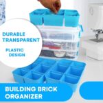 UCRAVO 4-tier Multi-Compartment Craft Storage Organizer Box with Dividers - Perfect for Art, Beads, Sewing Supplies, and Jewelry Making - Plastic Container - Ideal Hobby Organizer (MultiColor) - Image 8