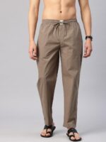 Majestic Man Men Mid Rise Comfort Fit Solid Pure Cotton Casual Style Lounge Pants - Image 2