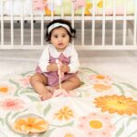 Haus & Kinder Baby Mats for Floor, Play Mat for Babies 0 to 12 Months, Baby Play Mat for 0 to 2 Years, Soft Crawling & Tummy Time Play Mat | Floral Garden - Image 5