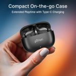 pTron Bassbuds Spark in-Ear TWS Earbuds with Stereo Sound, 40Hrs Playtime, Stereo Calls, Bluetooth V5.3 Headphones with Quick Pairing, Touch Control, Voice Assistant, Type C Charging & IPX5 (Black) - Image 10