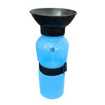 Foodie Puppies Portable Dog Water Bottle, (530ml,18Oz) Color May Vary | Leak-Proof Easy Squeeze Pet Water Dispenser with BPA-Free Drinking Cup | Walking, Hiking, Travel & Road Trips