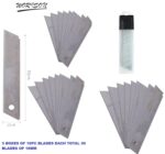 Worison 3pc18mm Heavy Duty Cutter Set with 30 Replacement Blades – Retractable, Compact Design for Extended Use in Office, Home, Crafting Etc - Image 2