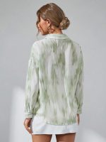 GRECIILOOKS Women's Oversized Shirt for Women`s | Korean Style Long Sleeve Oversized Button Down Shirts |Comfortable Rich Top for Office & Casual Outfits (Available in Plus Size) - Image 2