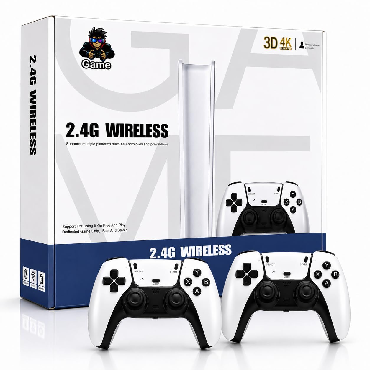 618mmsaJPrL._SL1254_.jpg Video Game New 2026 Upgraded 4k TV Video Game Gaming System, Plug & Play Video TV Games HD with Wireless 2 Controllers for Men/Women/Girls/Boys/Adult/Kids - Image 1