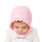 RiddhiInfotech Adjustable Tie Knot Hosiery Cotton Baby Cap for Newborn Boys & Girls | Soft Breathable Infant Head Cap | Skin-Friendly Cotton Baby Hat | 0–3 Months | Multicolour - Image 2