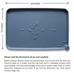 Hoki Found Silicone Pet Food Mats Tray - Non Slip Pet Dog Cat Bowl Mats Placemat - Fda Grade Dog Pet Cat Feeding Mat - Waterproof Dog Cat Food Mats -Pet Water Mats for Carpet, 18. 6" x 11. 8", Gray - Image 6