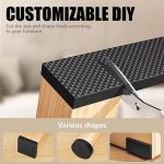 Furniture Pads 13ft x0.78 in, Self Adhesive Furniture Strip, Free to Cut, 6mm Thicken Foam, Anti-Slip Textured Surface, Peel and Stick DIY Furniture Pads Floor Protector Strip - Image 5