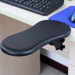 FreshDcart Adjustable Arm Rest Pads for Desk – Ergonomic Chair and Desk Extender for PC & Laptop, Attachable Rotating Armrest Wrist Support for Home Office Setup – Black (Pack of 1) - Image 2