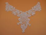 White,Vintage Dyeable Hand Crafted Embroidered Rayon Neck Lace Patch | material for Lace Jewelry,Scrap Book,Suits,Shirts,Dresses Qty 1 piece ,Used As Trims,Borders,Designer Embroidery Patch,Applique,Sewing Supplies,DIY Art & Craft . - Image 7