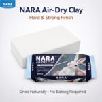 NARA Air-Dry Clay (Hard & Strong) 500g Clay for Arts & Crafts, DIY Projects, No Oven or Kiln Needed, Fast Drying, Perfect for Modelling, Coating, Painting, and Sculpting (White) - Pack of 2 - Image 2