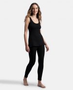 Jockey 2547 Women's Super Combed Cotton Rich Brushed Fabric Thermal Tank Top with StayWarm Technology_Black_L - Image 6