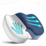 Eder Care Doctor Recommended Premium Orthopedic Foam Coccyx Seat Cushion for Tailbone Pain Relief, Sciatica Pain Relief Hip Support, Lower Back Support with Removable Cover, Blue, Pack of 1 - Image 3