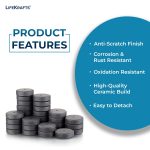 LifeKrafts Ceramic Magnets | 18×5 mm Round Disc | Pack of 10 | Grade 11 Small Strong Magnets | Multipurpose DIY, Craft, Refrigerator, Home, Office & School Use - Image 5