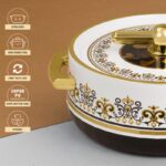 Selvel Elegance Royal Inner Steel Casserole Set of 3 (1700ml, 1200ml, 600ml) | Insulated Hot Pot | BPA Free | Keeps Food Hot & Fresh for upto 6 Hours | Royal Coral Black - Image 7