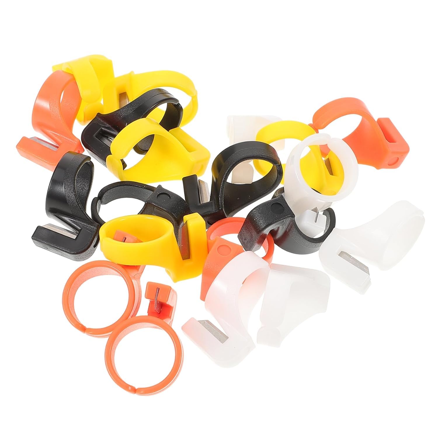 619rlcluo7L._SL1500_.jpg 53 Arts Finger Ring Thread Cutter Tool – 10 PCS Multi-Function Yarn Cutting Rings for Sewing, Embroidery, Knitting & DIY Crafts - Image 1