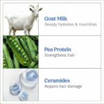 Vilvah Goat Milk Shampoo | with Ceramides for Dry & Frizzy Hair | Nourishing Natural Shampoo that Strengthens, Smoothens & Adds Shine | Sulphate-Free Hair Cleanser for Men & Women | 250ml - Image 7